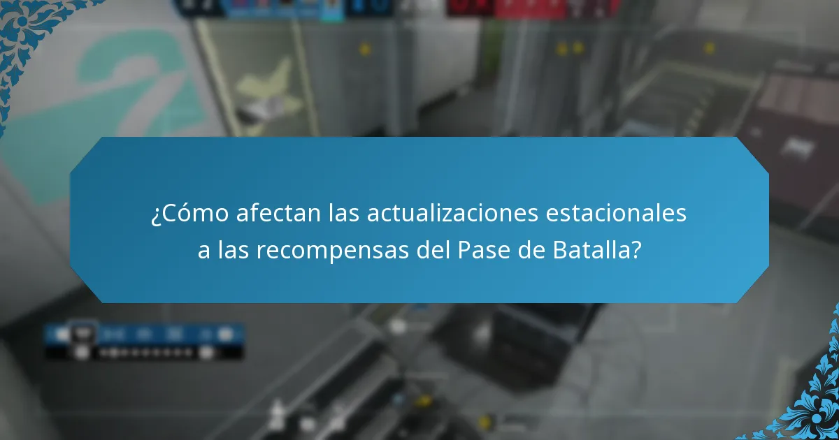 ¿Cómo afectan las actualizaciones estacionales a las recompensas del Pase de Batalla?