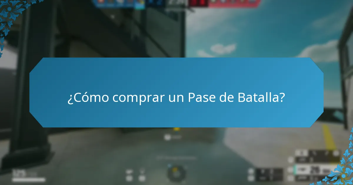 ¿Cómo comprar un Pase de Batalla?