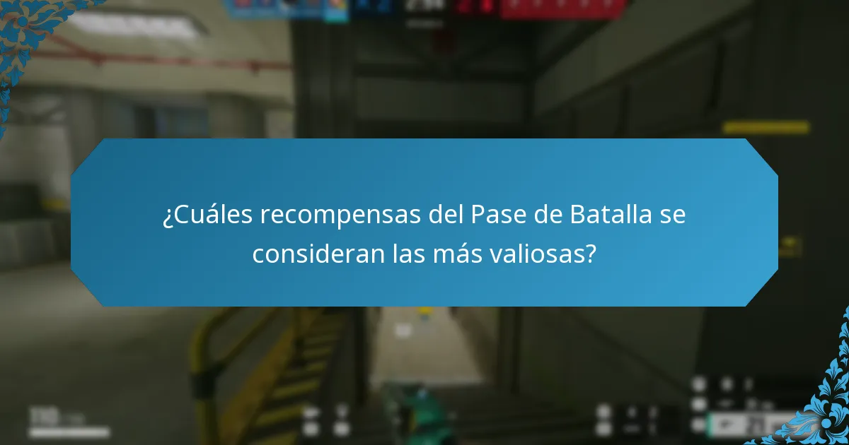 ¿Cuáles recompensas del Pase de Batalla se consideran las más valiosas?